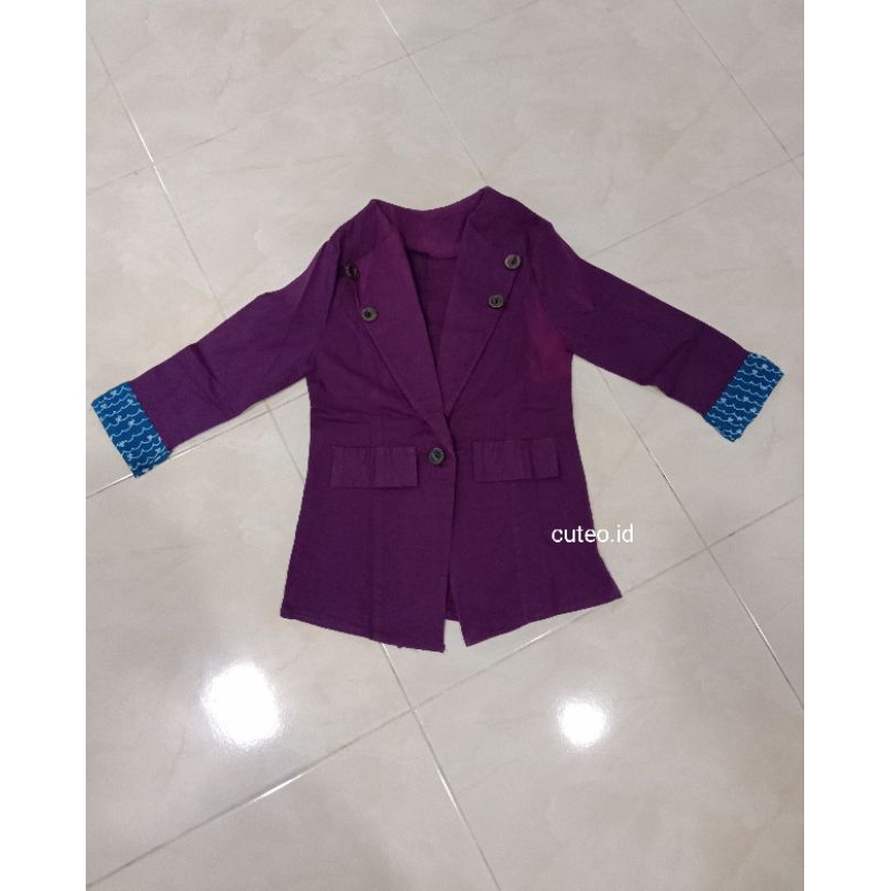 preloved blazer ungu