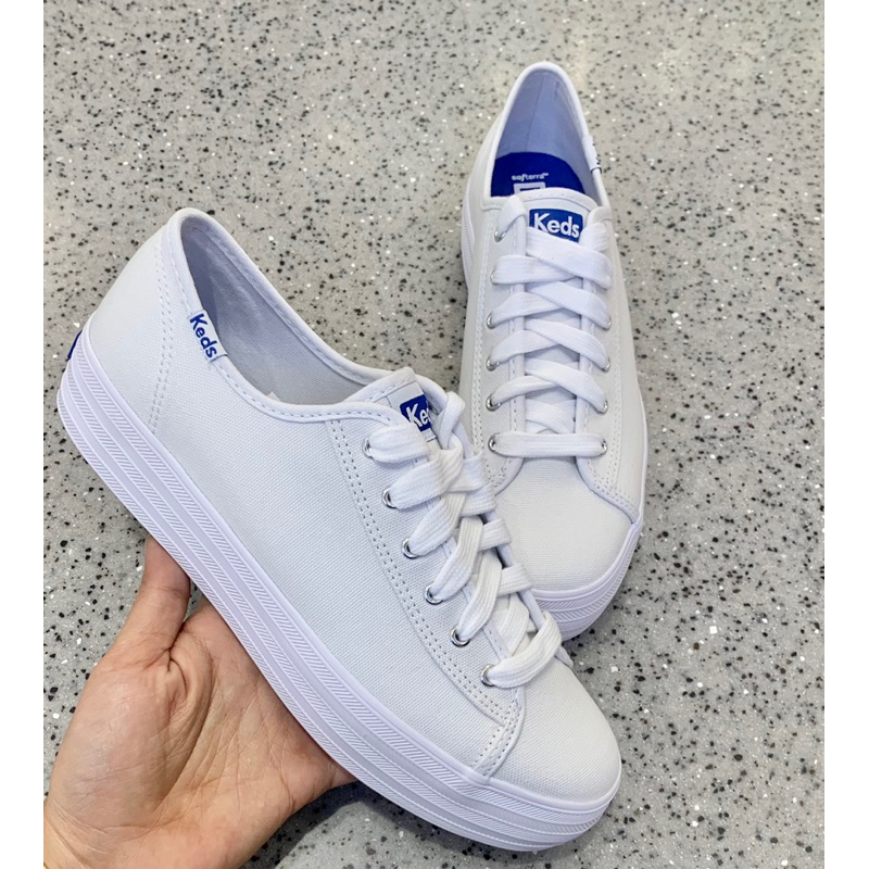 KEDS-TRIPLE KICK CANVAS WHITE