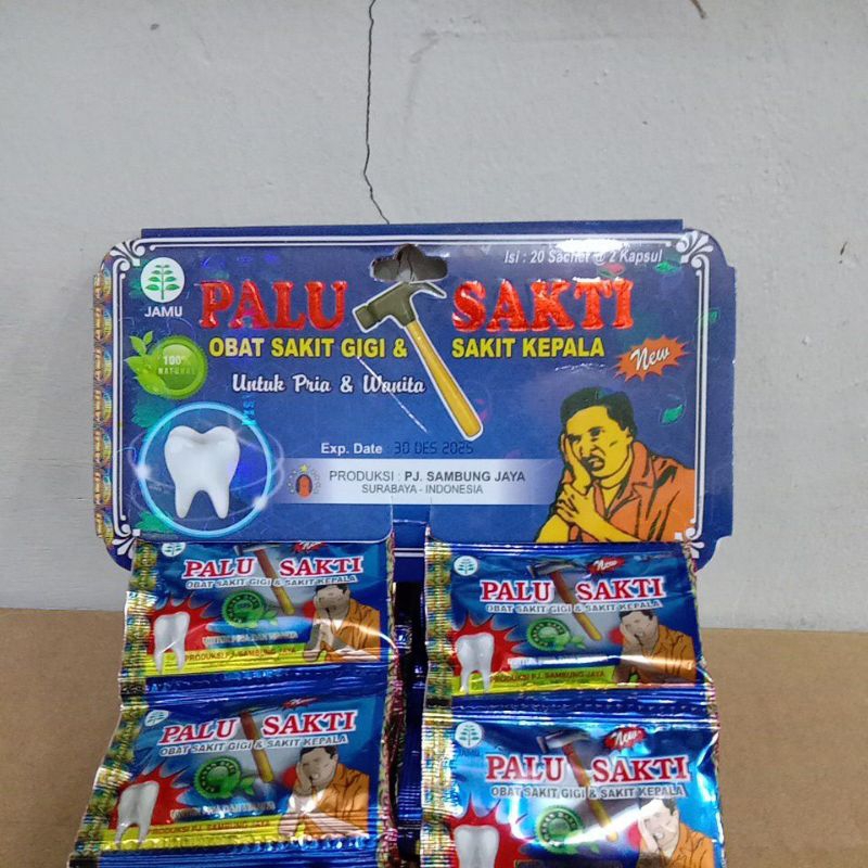 kapsul sakit gigi & sakit kepala PALU SAKTI