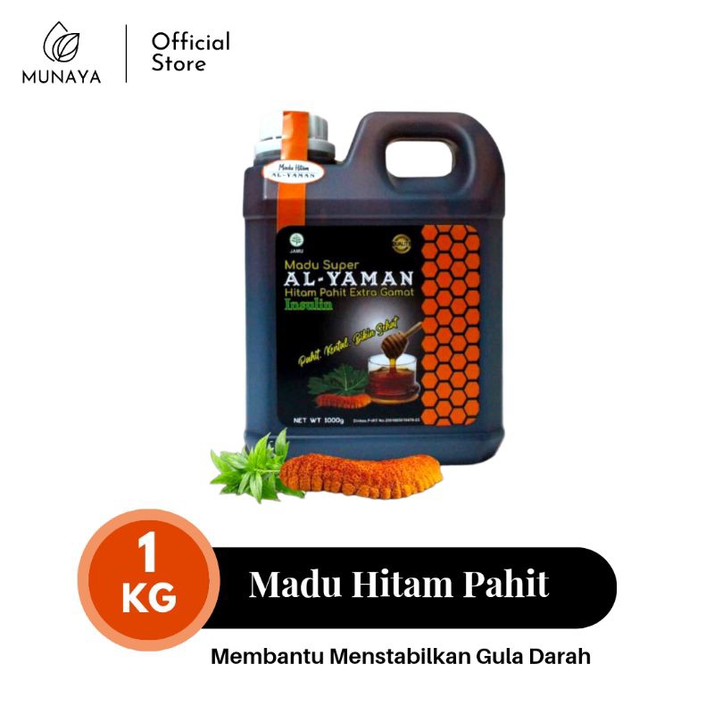 

Madu Hitam Pahit Al-Yaman 1 kg Madu Super Al-Yaman Hitam Pahit Extra Gamat