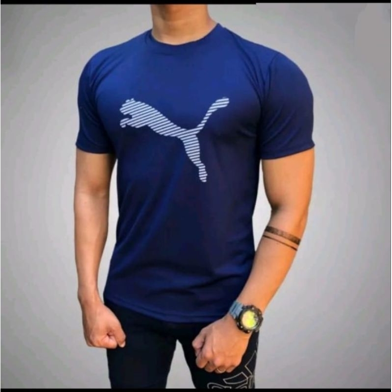 Kaos Pria baju olahraga training lengan pendek