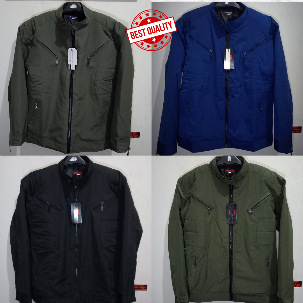 Jaket anti bara pria ressing model touring tahan air