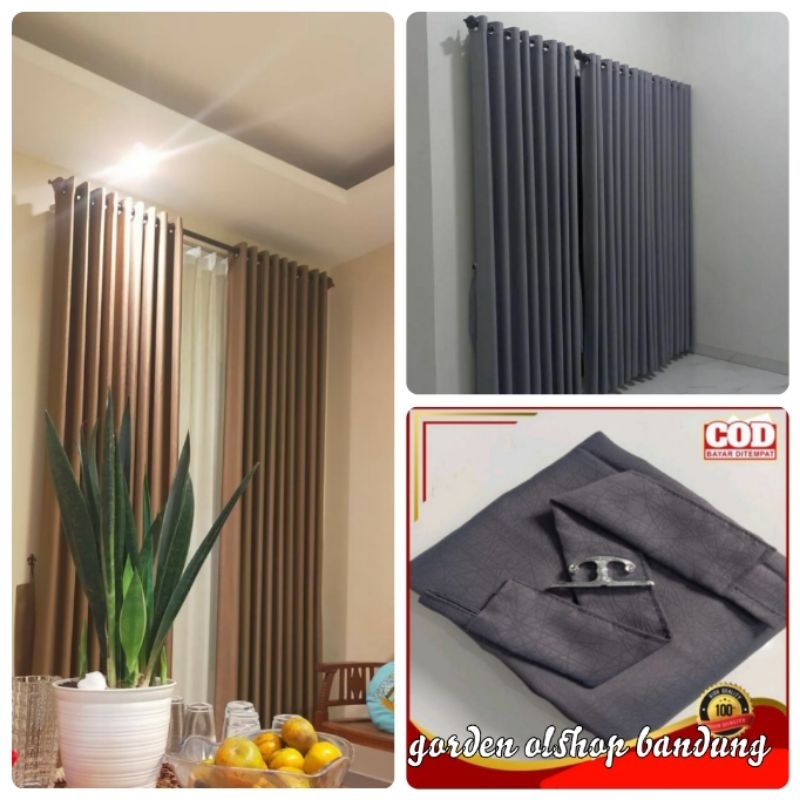 gorden blackout polos minimalis gorden pintu hordeng jendela pendek hordeng pintu panjang aesthetic