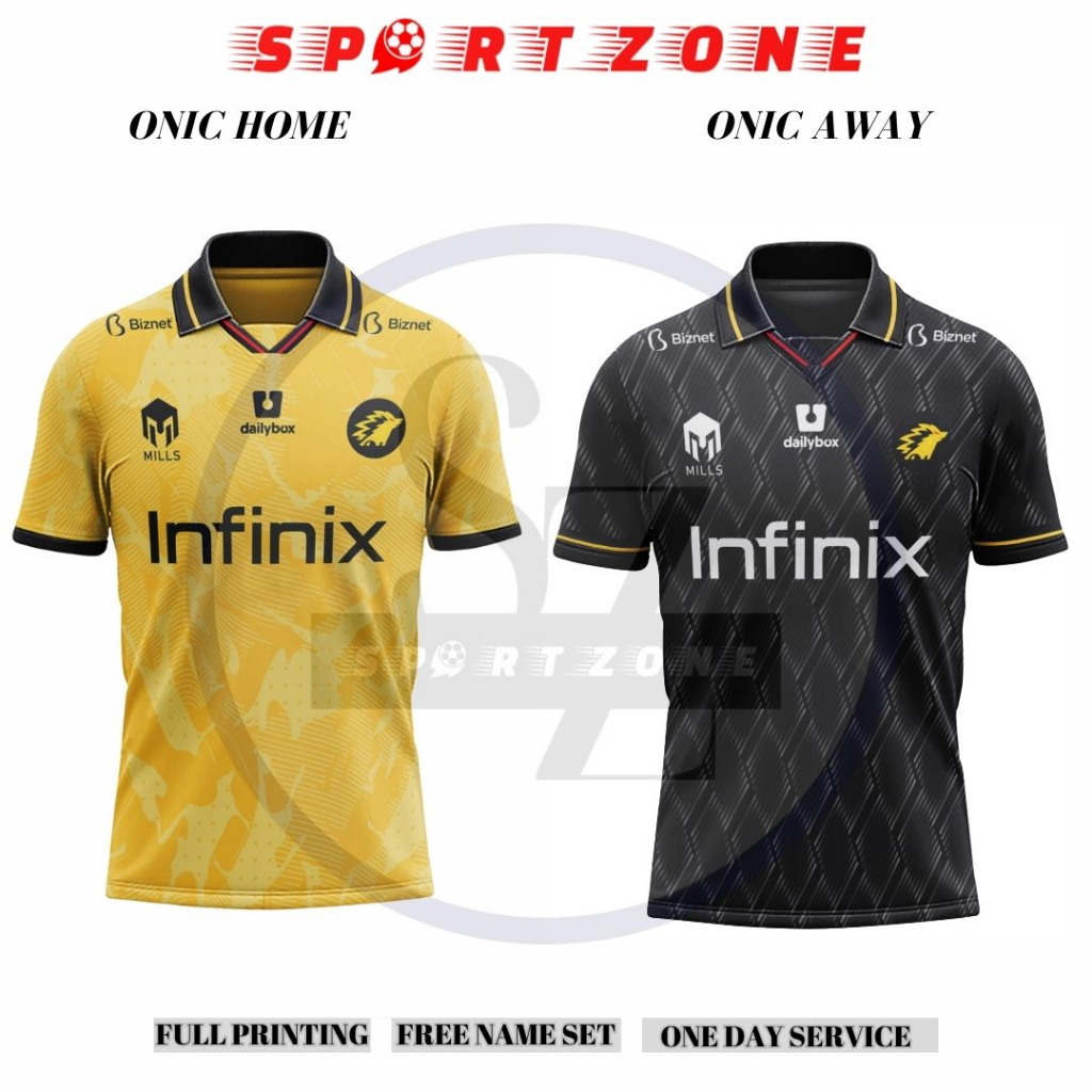 Jersey baju ONIC ISSUE HOME AWAY 2023-2024 terbaru premium
