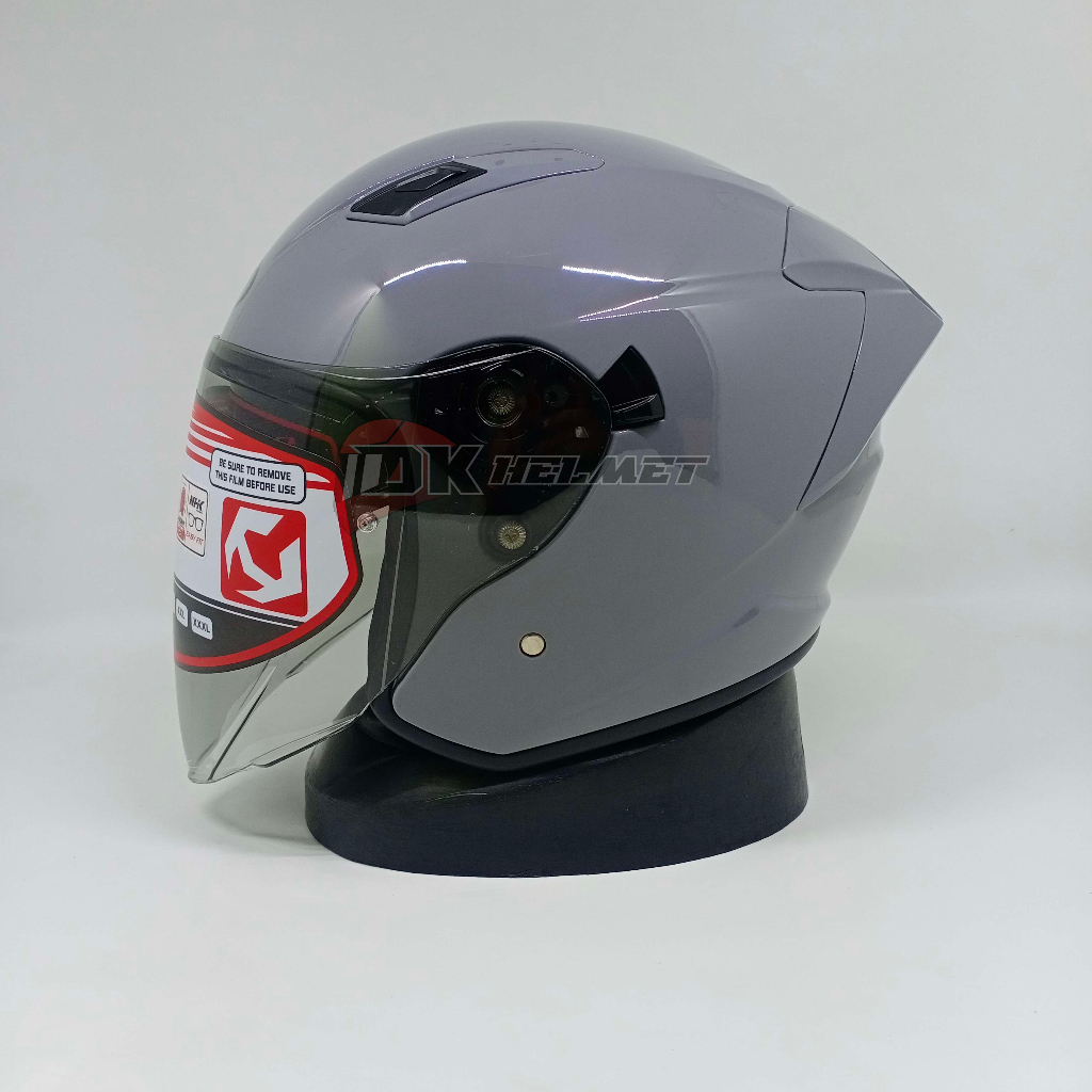 Helm Half Face NHK S1 GP Pro Solid Dim Grey Glossy Original