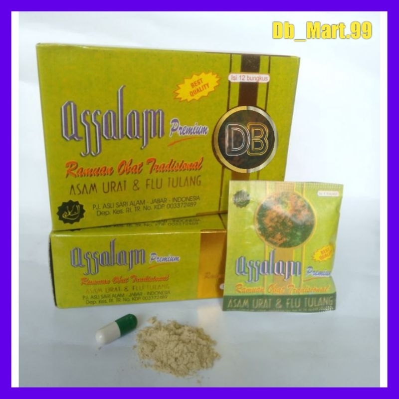 

Assalam Premium - Obat Asam Urat Dan Flu tulang Isi 48Kapsul