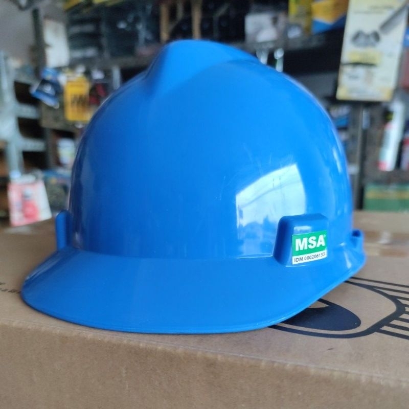 Helm MSA Lokal Fastrack Biru (tanpa tali dagu)