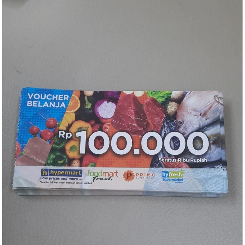 Voucher Hypermart 100 100rb 100k gift card murah