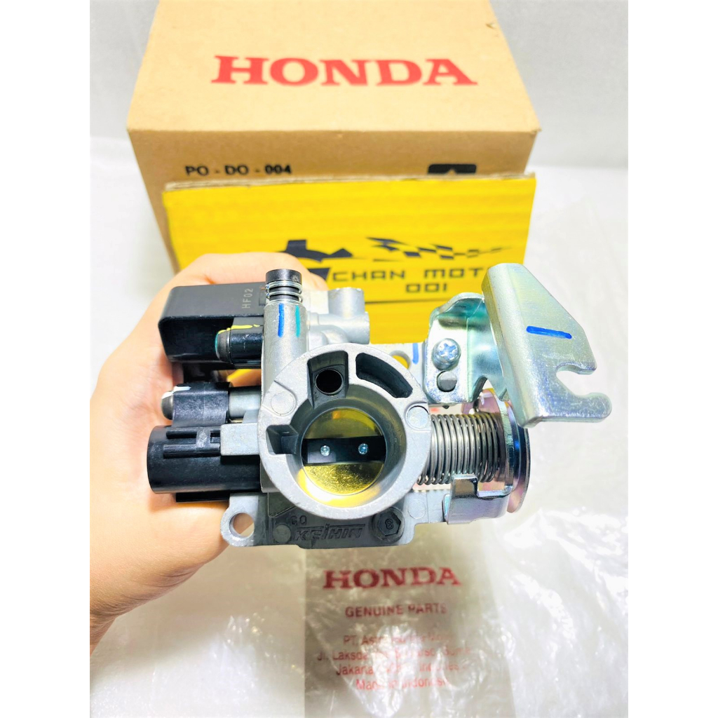 THROTTLE BODY TROTTLE TROTEL TB ORIGINAL HONDA VARIO 125 LED OLD LAMA KZR TAHUN 2013 2014 2015 K60 T