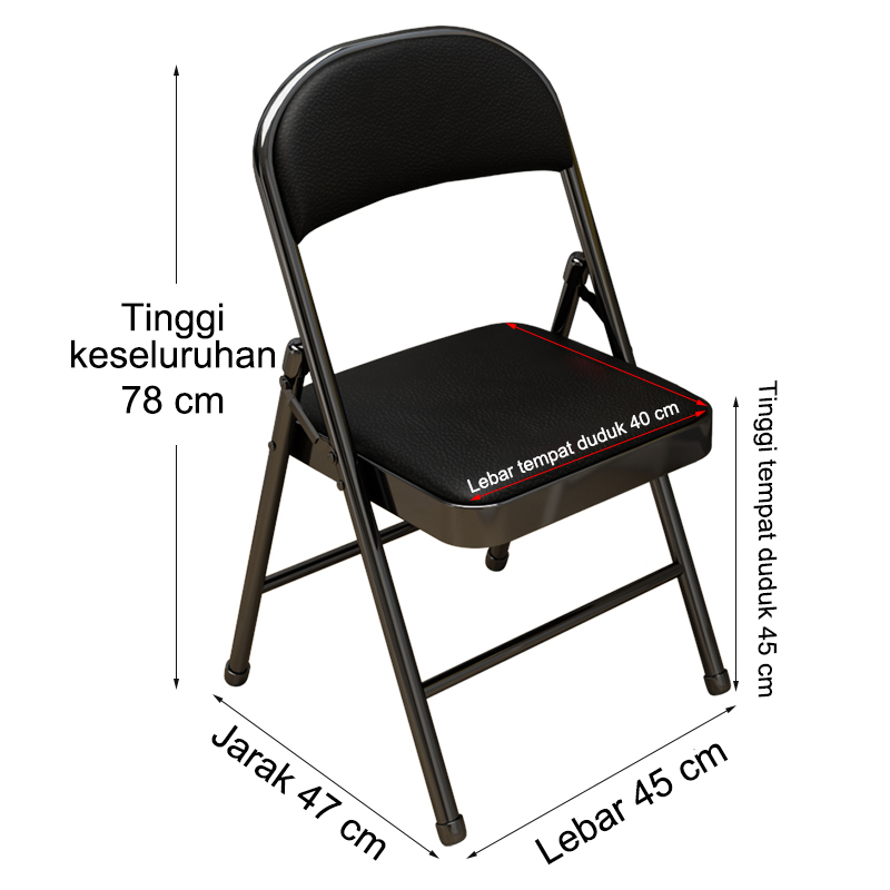 Kursi Kantor - Kursi Lipat Portable - Kursi Belajar Minimalis Kursi Kantor Lipat Kursi Makan