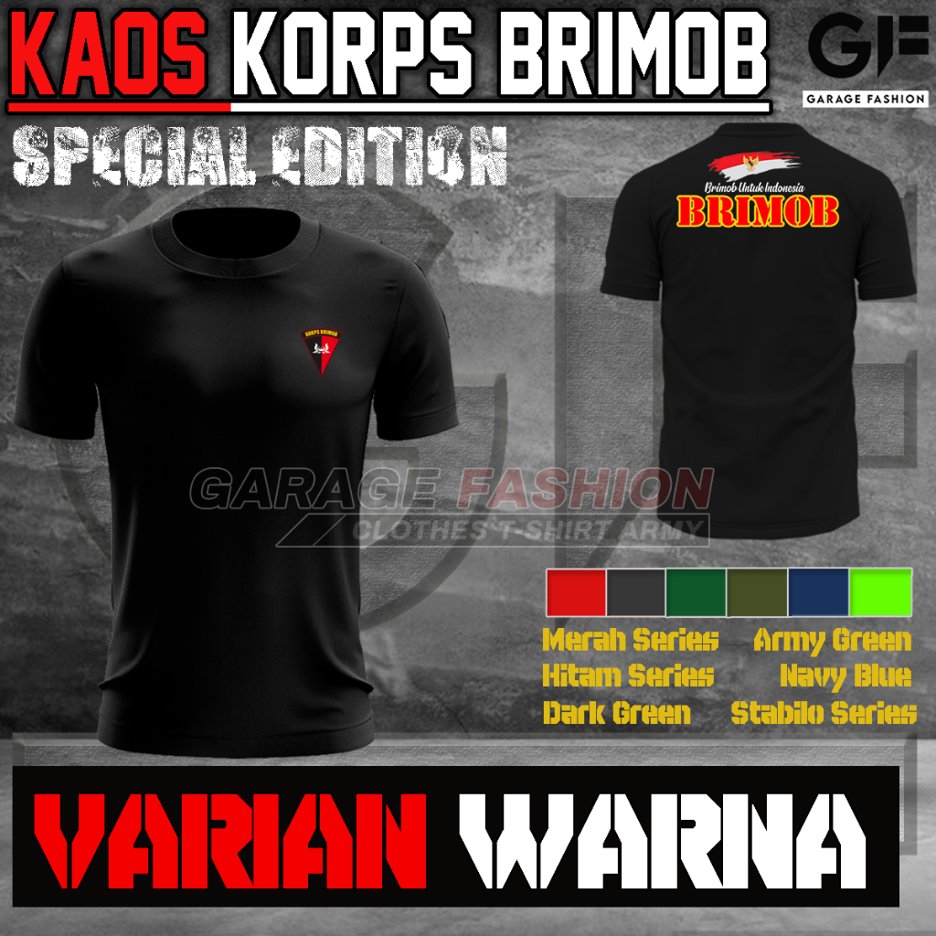Baju Korps Brimob / Kaos Olahraga Brimob / Baju Jersey Brimob / Kaos Olahraga Brimob / Baju Pria / B
