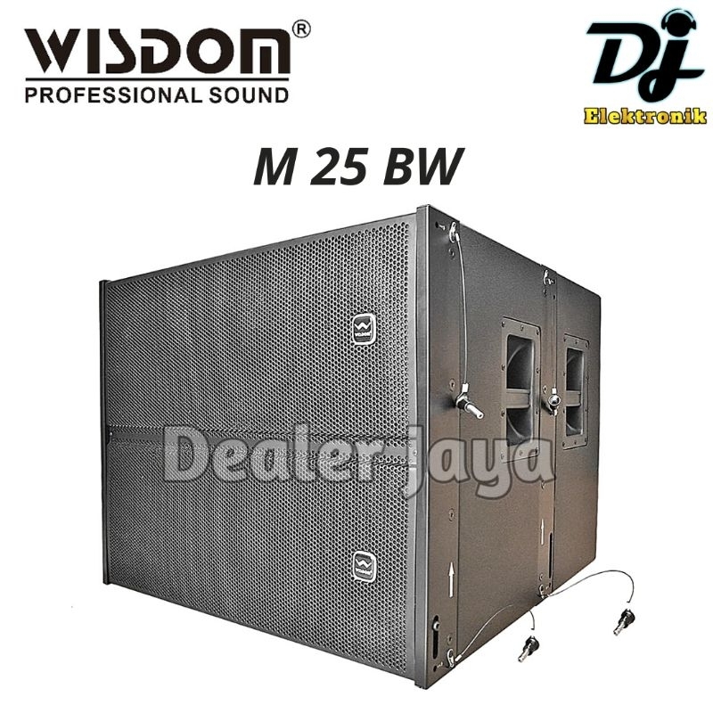 Speaker Subwoofer Wisdom M 25 BW / M25 BW / M 25BW / M25BW - 15 inch Double