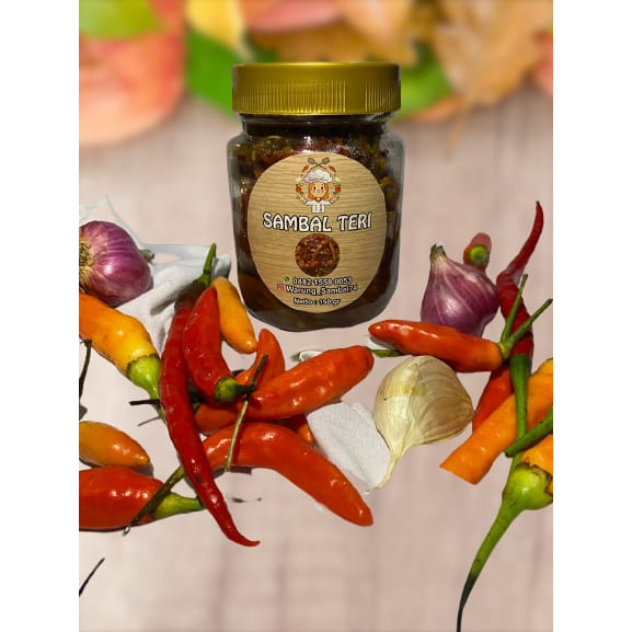 

Sambal Teri Extra Hott / sambal teri / sambal teri kemasan 150gr asli rempah alami