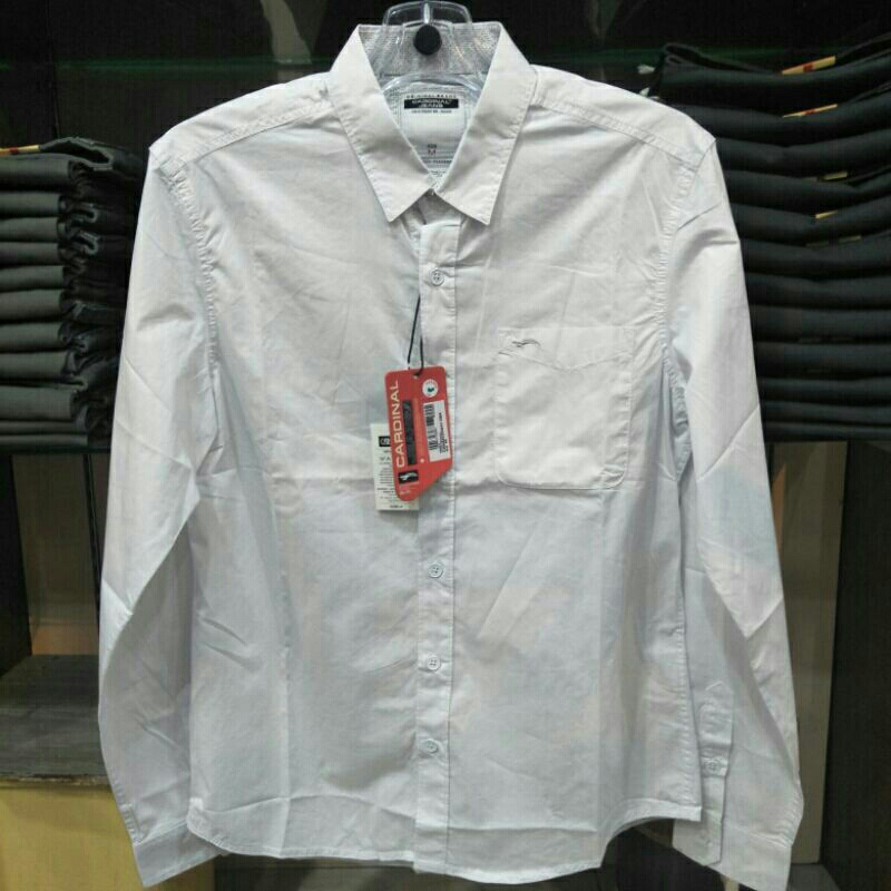 cardinal kemeja polos putih devisi cardinal jeans original