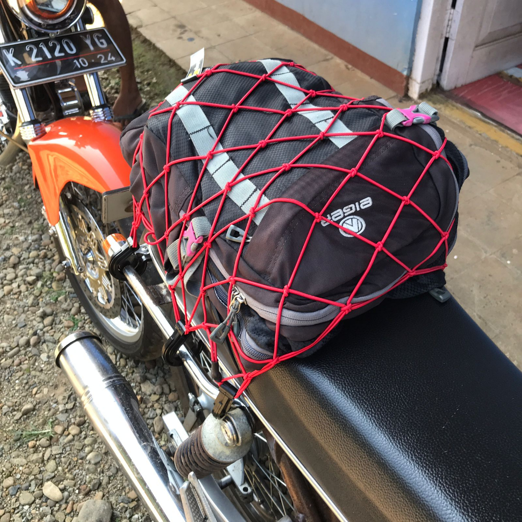 Jaring  Jok Motor MK Kuat Awet Ulet Jaring Touring Kwalitas Terbaik