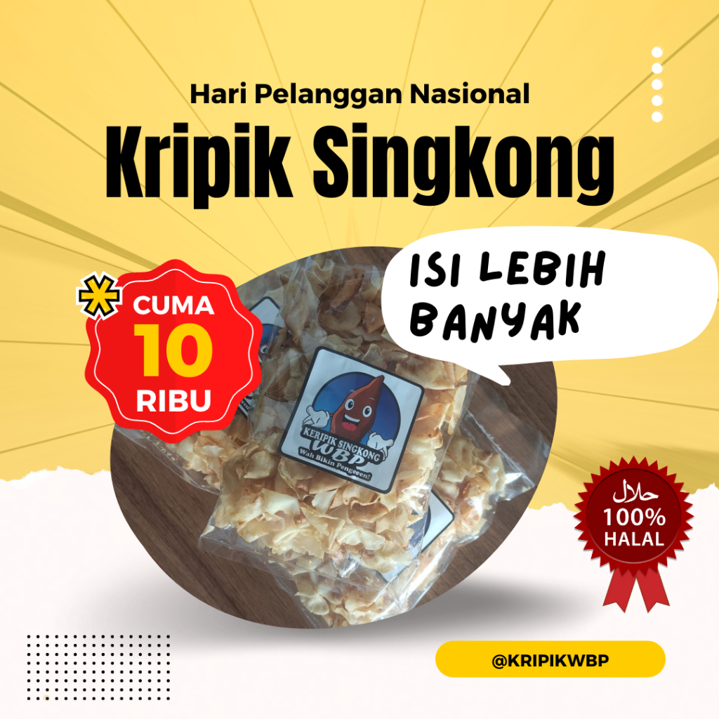 

Kripik Singkong WBP Original Ekonomis 150G - Produksi Lapas