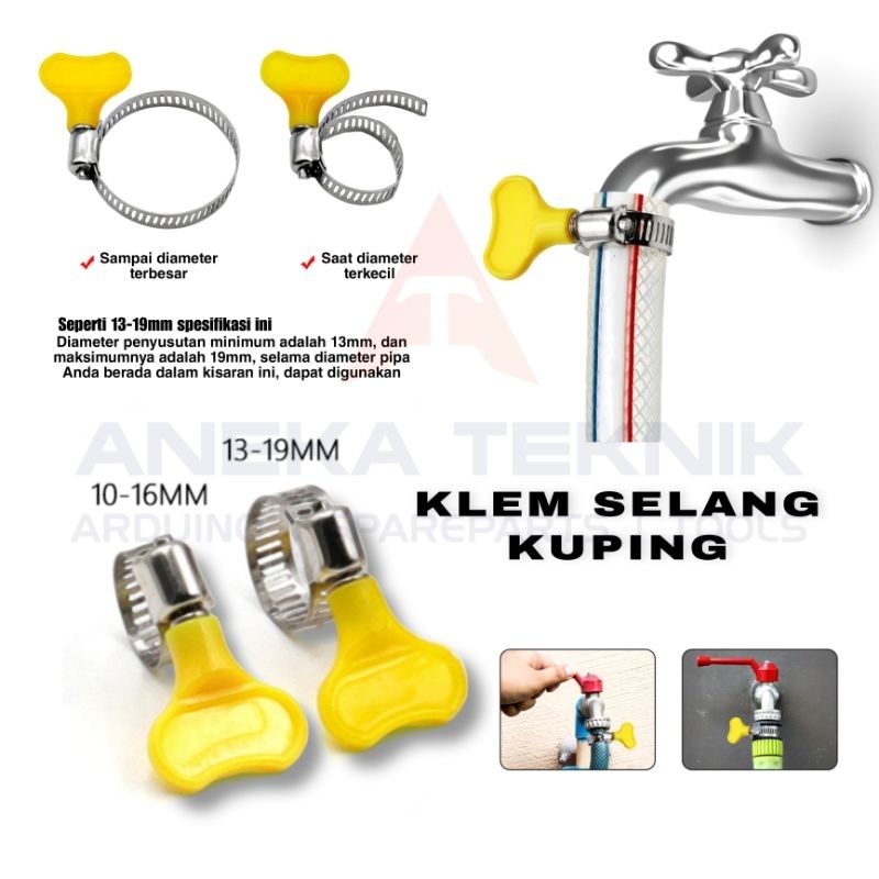 Klem Selang Kuping / Clamp Plastic Handle