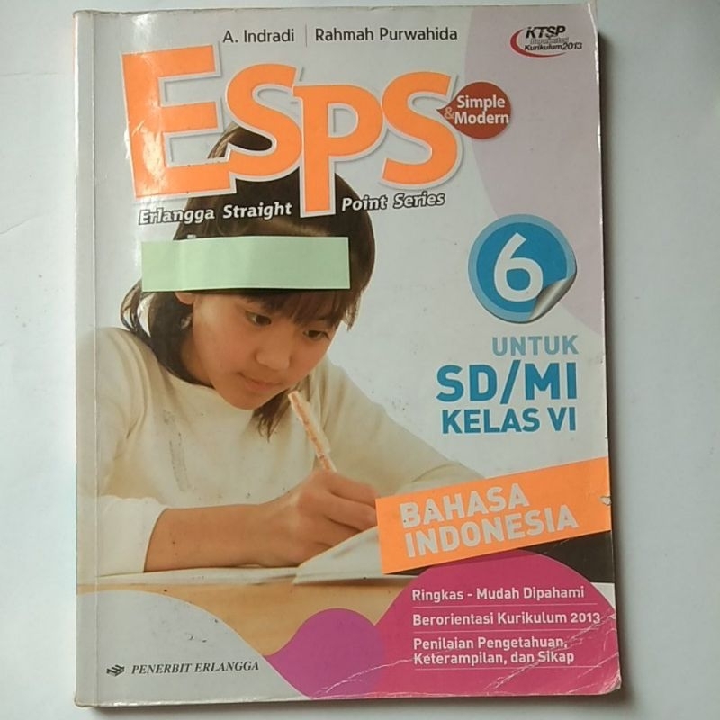 

Buku ESPS Bahasa Indonesia Kelas 6 SD KTSP asli