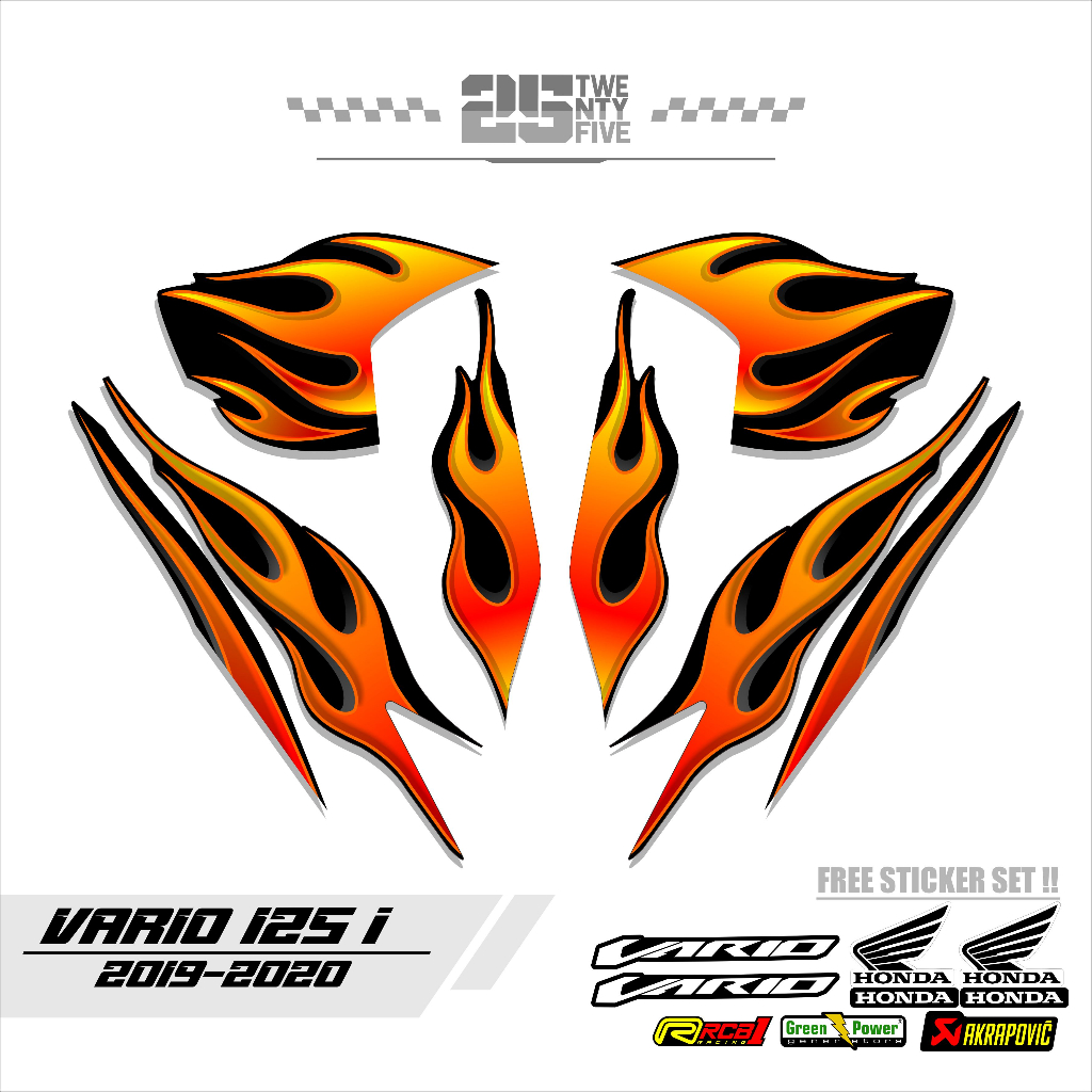 STRIPING VARIO API/STRIPING VARIO 125/150/STRIPNG ALL NEW VARIO 125/150/VARIASI API/STIKER VARIO API