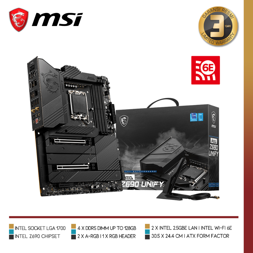MSI MEG Z690 UNIFY | Intel Z690 LGA 1700 DDR5 ATX