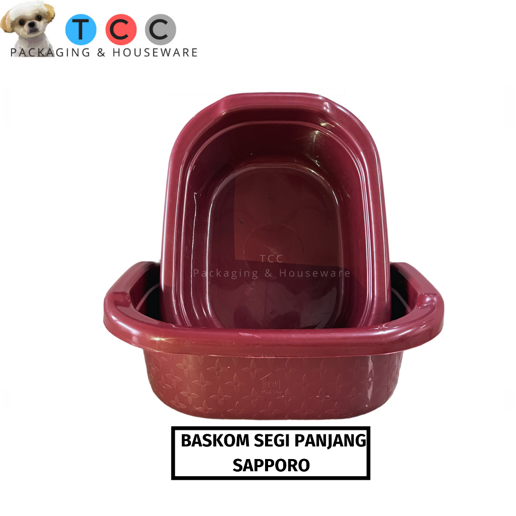 Baskom Segi Panjang (D=36 CM) Serbaguna Ember Bak Plastik Wadah Cuci Murah