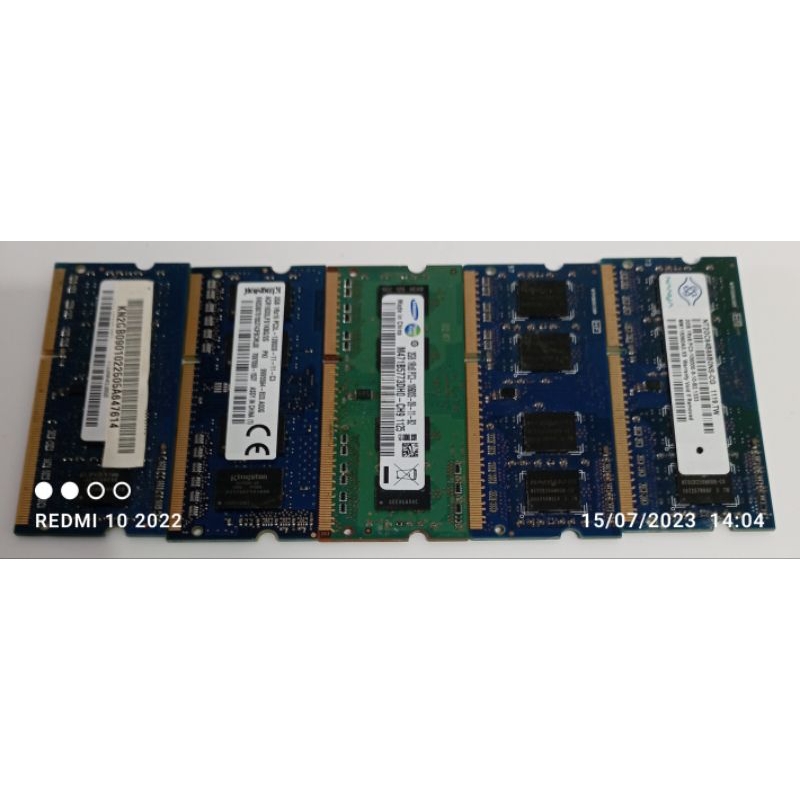 Ram Laptop 2GB DDR3 merk Campur