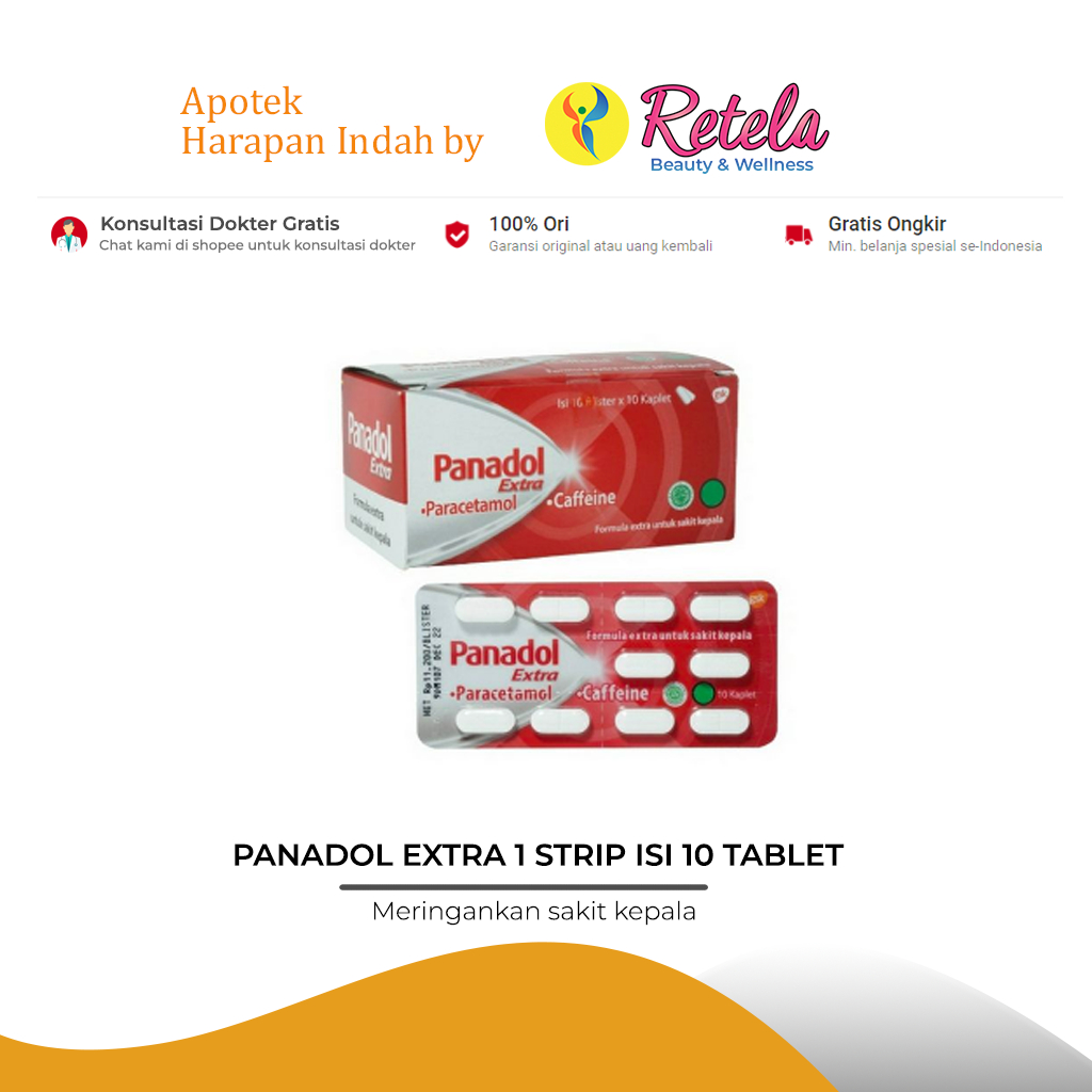 

PANADOL EXTRA 1 STRIP ISI 10 TABLET