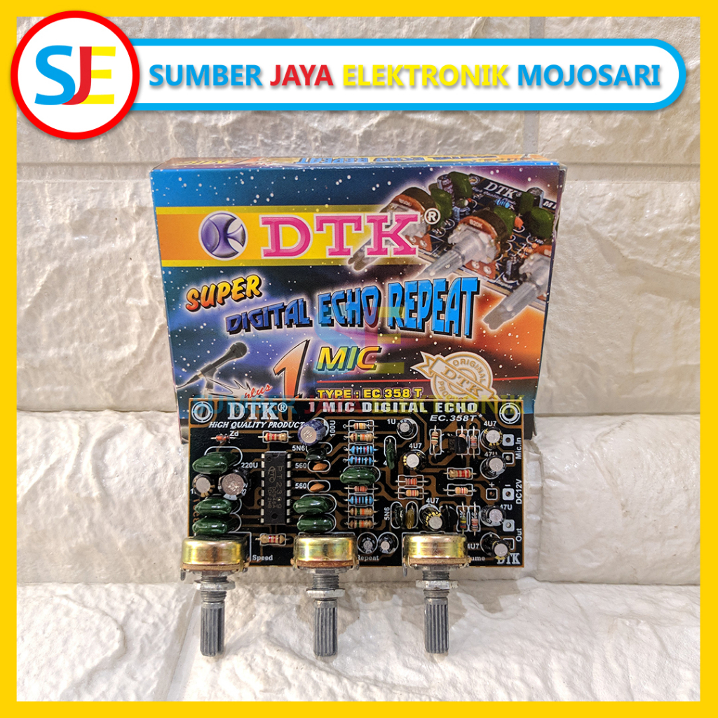 KIT DTK ECHO 1 MIC / DTK Kit Super Digital Echo Repeat 1 Mic