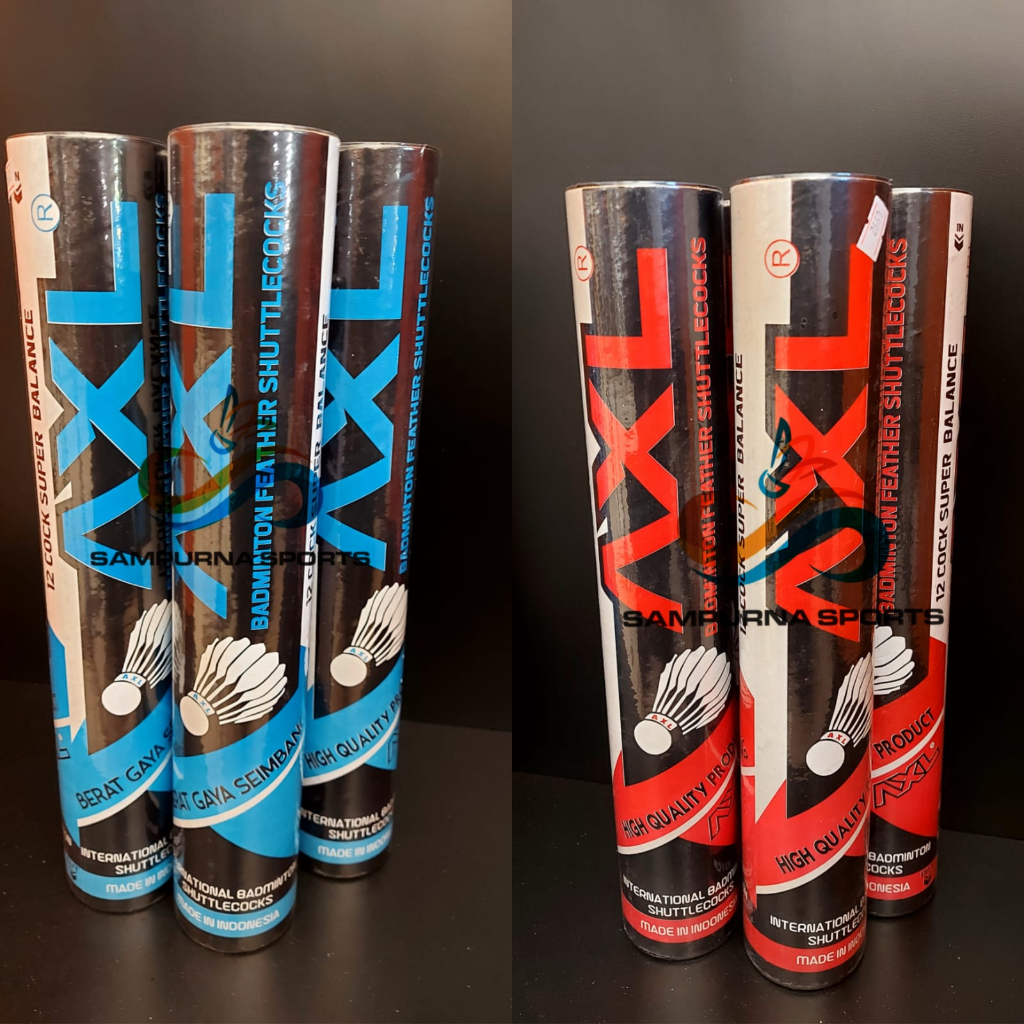 SHUTTLECOCK AXL BADMINTON SHUTTLECOCK KOCK BADMINTON BIRU MERAH