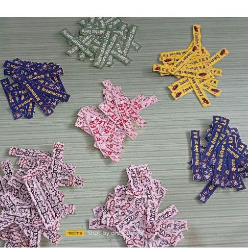 

stiker nama alat tulis tidak luntur - 20pcs-