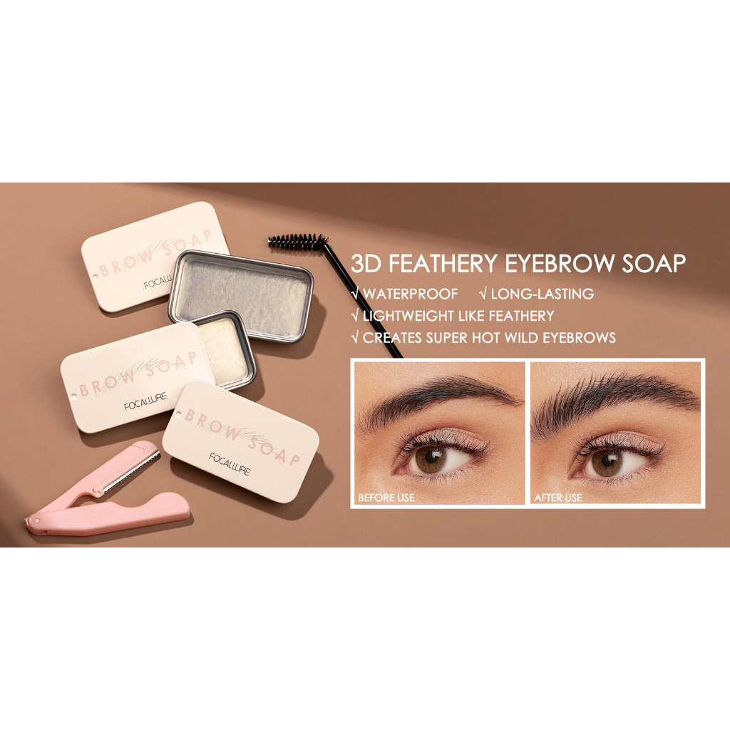 Focallure 3D Eyebrow Gel tahan air EyeBrow Soap