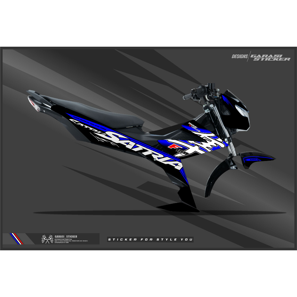 Striping/Stiker Satria F150 FI Injeksi Hayabusa FI-11