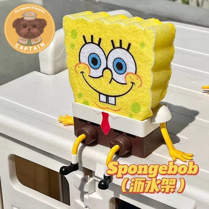 SPON BUSA CUCI PIRING ANJING KUCING DISHWASHER SPONGEBOB
