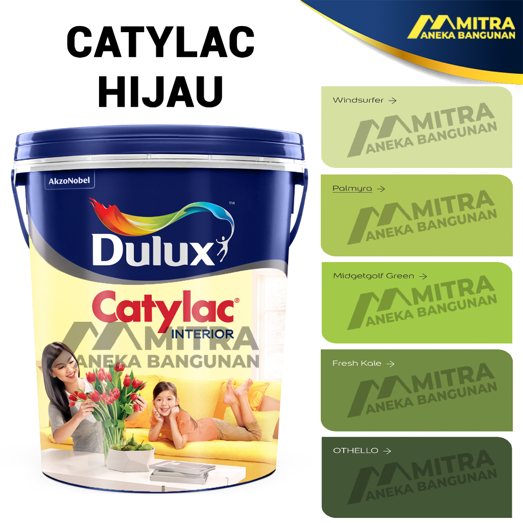CAT TEMBOK DULUX CATYLAC INTERIOR 5 KG / HIJAU
