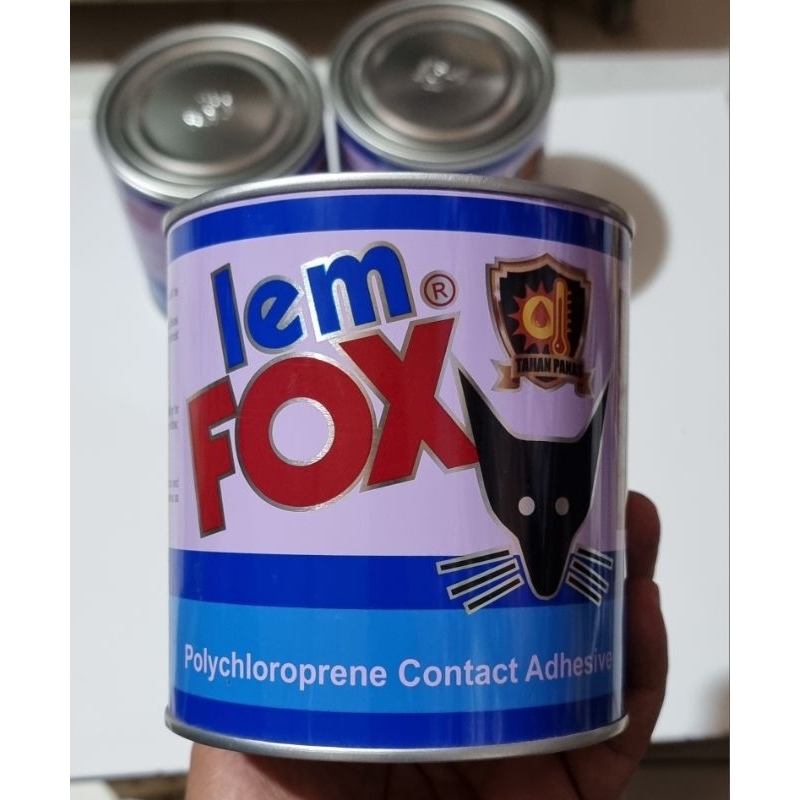 

Lem kuning Fox Aica Indria kaleng biru 600 gram