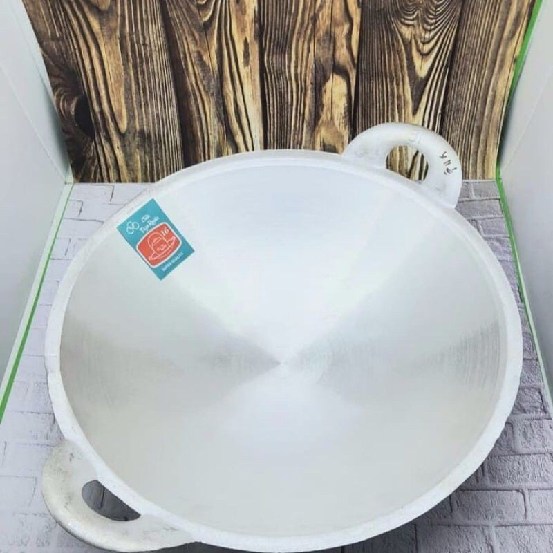 Kuali Wajan Aluminium Penggorengan Panci Gagang