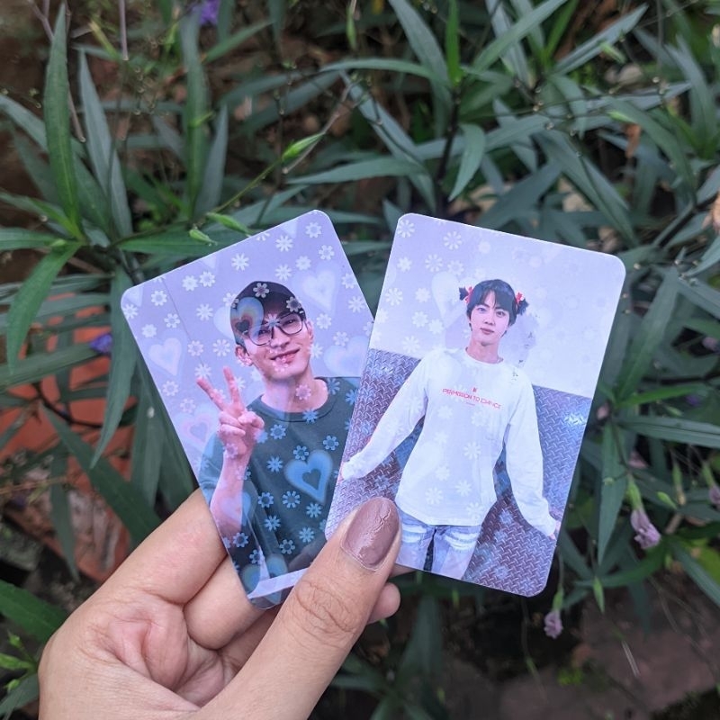 Cetak Custom Photocard Satu Sisi Hologram Freebies dan Pribadi