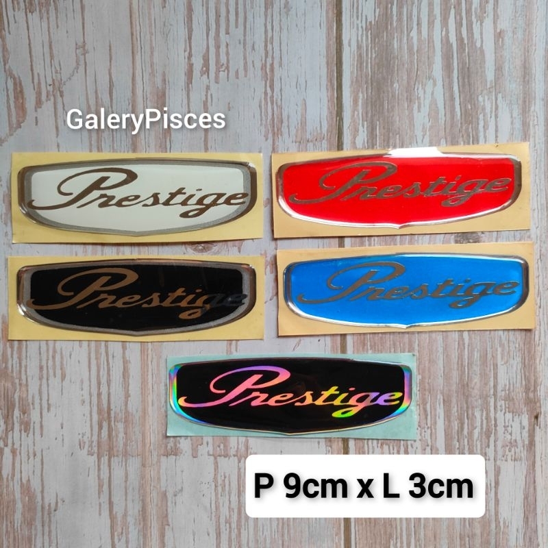 stiker timbul motor prestige keren