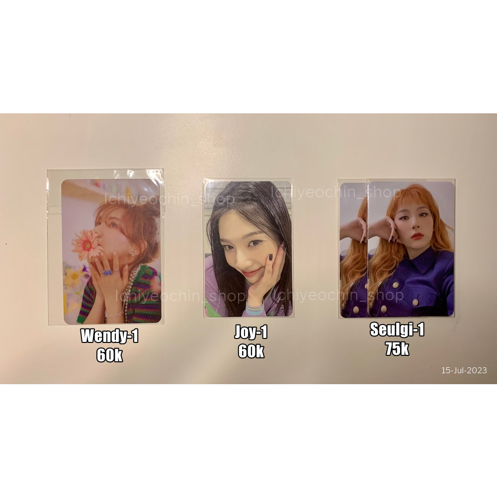 Photocard PC Joy Seulgi Red Velvet Queendom Wendy Like Water