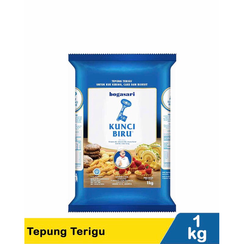 

Tepung Terigu Kunci Biru 1kg