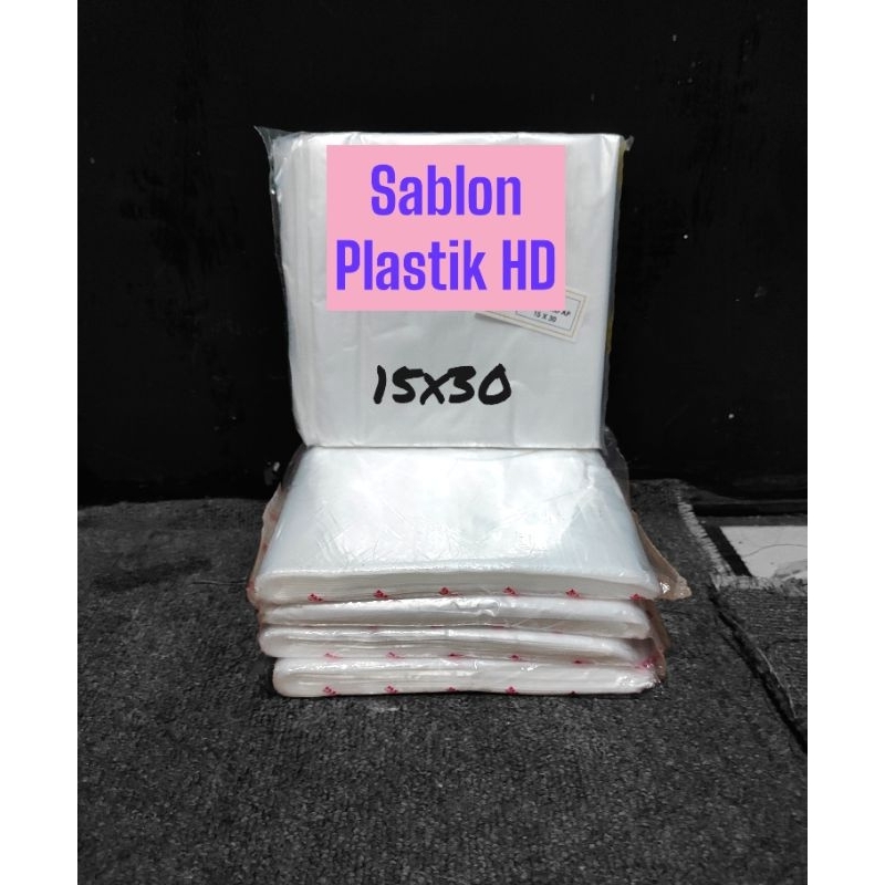 Sablon plastik HD 15x30 untuk Es teh