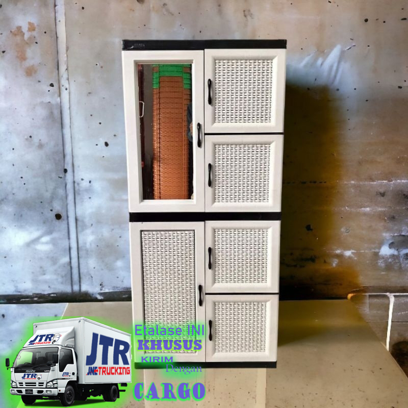 Lemari PLastik NAPOLLY Jumbo Rotan CABRO 5C.4MU [KHUSUS KIRIM KARGO] LEMARI MURAH SURABAYA