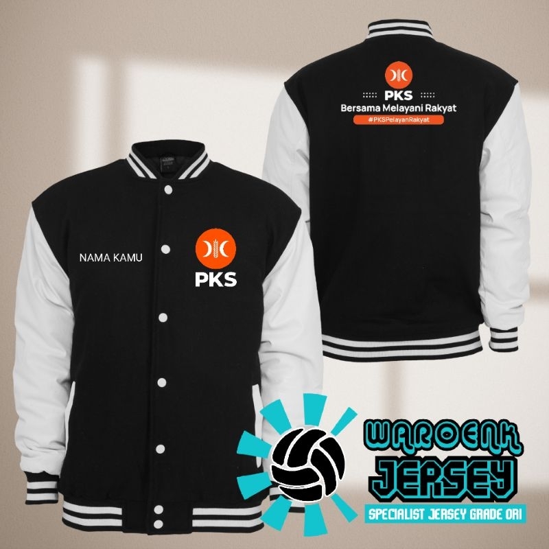 JACKET HOODIE BASEBALL MOTIF PARPOL [PKS]