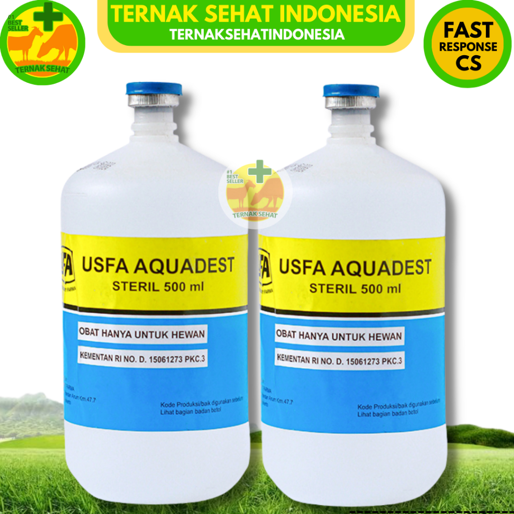 USFA AQUADEST 500ml - Aquades Air Streril