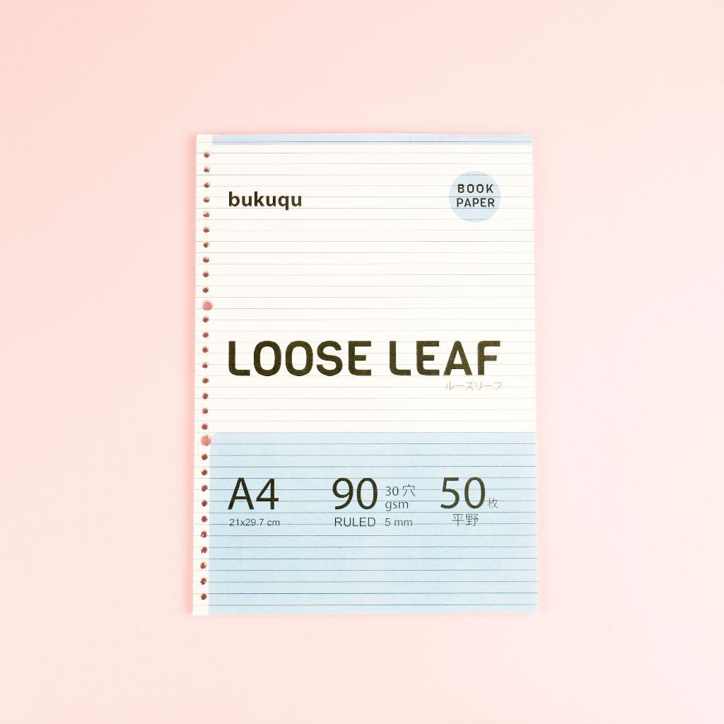 A4 Bookpaper Loose leaf - RULED by Bukuqu