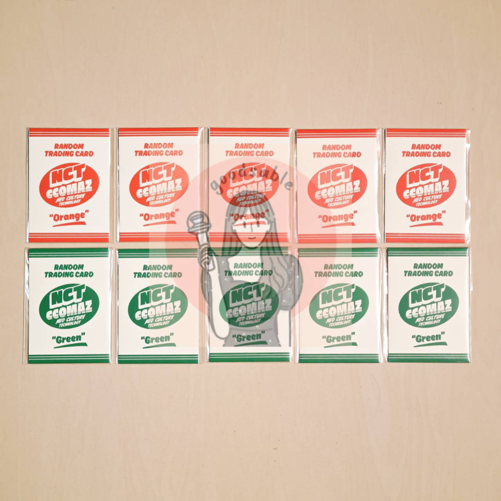 [Ready Stock, Siap Kirim] NCT Ccomaz 2nd MD Random Trading Card Orange Green Ver.