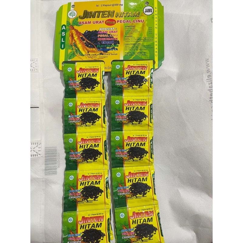 

JINTEN HITAM KAPSUL ORIGINAL (ASAM URAT)