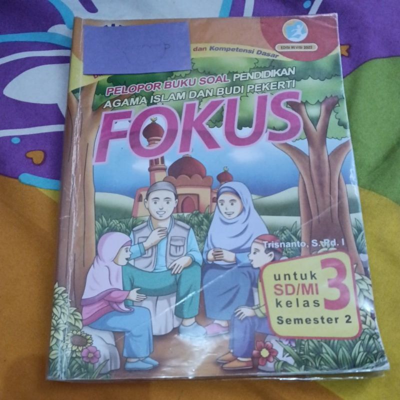 BEKAS buku agama fokus pai kelas 3 semester 2