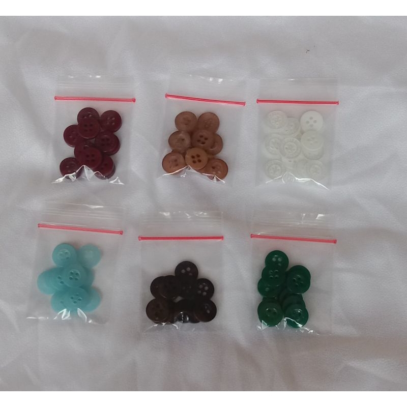 kancing baju kemeja 12pcs 4lubang