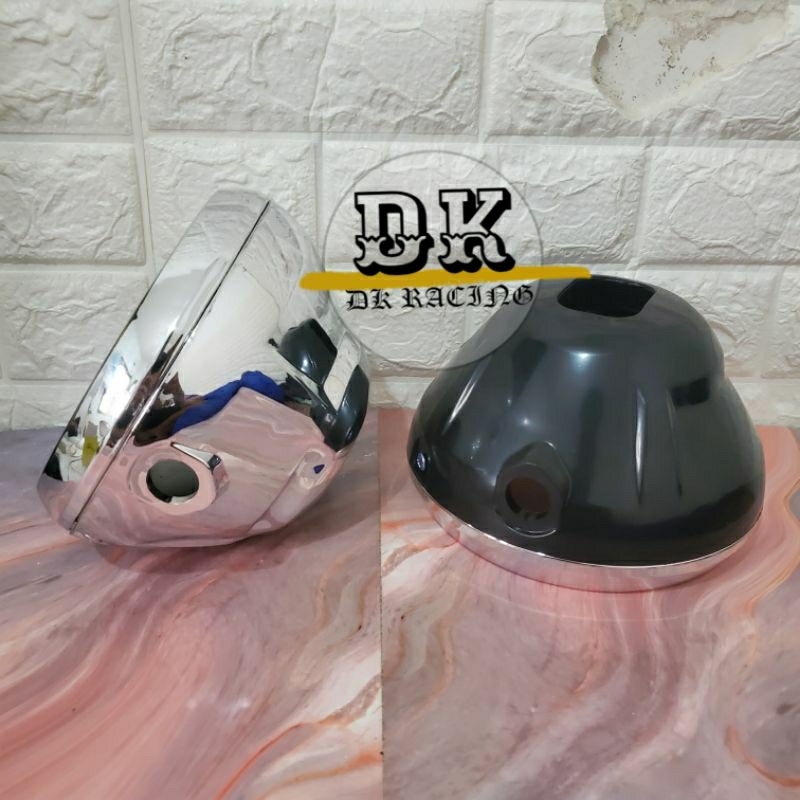 REFLEKTOR REFEKTOR HANDLAMP BATOK RX KING NEW VIXION OLD TIGER NINJA SS SCORPIO BULAT HITAM DAN CHRO